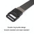 Men Lightweight Metal Free Casual Elastic Belt, Length: 120cm(Plain Weave Dark Gray)
