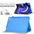 Sewing Pen Slot Leather Tablet Case For iPad 9.7 2018 & 2017(Night Wolf)