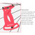 MEROCA Bicycle Ring Calibration Tool Spoke Tension Tube Wheel Set Steel Wire, Color: Colorful