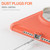 360 Degree Rotation PC + TPU Tablet Case For iPad 9.7 2018 / 2017(Coral Orange)