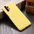 For Samsung Galaxy A13 4G Pure Color Liquid Silicone Phone Case(Yellow)