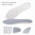 2 Pairs Lightweight Porous Breathable Full Pad, Size: 43/44(Black)