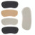 10 Pairs High Heel Shoes Thickened Anti-Wear Foot Half Size Pads, Size: 4mm(Skin Color)