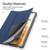 For Samsung Galaxy Tab S8 / Galaxy Tab S7 DUX DUCIS Domo Series Magnetic PU Leather Tablet Case(Blue)
