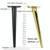 LH-ZT-0001 Cone Round Tube Furniture Support Legs, Style: Oblique Cone Height 30cm(Titanium)