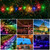 G40 Bulb Bluetooth Smart RGB String Lights Outdoor Decoration, Spec: 5m 25 LEDs-EU Plug