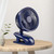 F601 Multifunctional Clip-on Electric Fan with LED Display (Blue)
