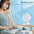 F601 Multifunctional Clip-on Electric Fan with LED Display (Blue)