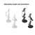 Gamepad Storage Rack Desktop Headphone Storage Rack, Color:  3 Floors White