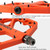 MEROCA Mountain Bike Nylon Pedal(Orange)