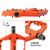 MEROCA Mountain Bike Nylon Pedal(Orange)