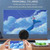 YG220 Same Screen Version Children Projector Mini LED Portable Home Speaker Projector, Plug Type:EU Plug(Black)