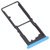 For vivo Y30 Standard / Y12s SIM Card Tray + SIM Card Tray + Micro SD Card Tray (Blue)