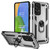 For Samsung Galaxy A73 5G Shockproof TPU + PC Phone Case with Holder(Silver)