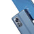 For Xiaomi 12 Pro Plated Mirror Horizontal Flip Leather Case with Holder(Blue)