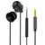 EN3900 3.5mm Plug In-Ear Wired Control Earphone with Mic(Black)