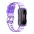 For Fitbit Luxe Transparent Silicone Integrated Watch Band(Transparent Purple)