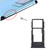 For vivo Y76s V2156A SIM Card Tray + SIM Card Tray / Micro SD Card Tray (Black)
