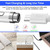 Pencil Universal Rechargeable Active Capacitive Stylus Pen with Magnetic Cap(White)