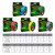 2 PCS PROBEROS 4 Edited 100M Strong Horse Fish Line, Line number: 0.4 / 6LB(Green)