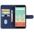 Leather Phone Case For Wiko View Go(Blue)