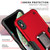 For iPhone XR Ring Holder Non-slip Armor Phone Case(Black)