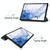 For Samsung Galaxy Tab S8 Three-folding Holder Custer Texture Leather Tablet Case(Green)