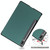 For Samsung Galaxy Tab S8 Three-folding Holder Custer Texture Leather Tablet Case(Green)