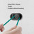 3 PCS Car Sticky Storage Data Cable Hook(Space Silver)