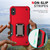 For iPhone XR Ring Holder Non-slip Armor Phone Case(Red)