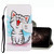 For vivo Y21 3D Colored Drawing Leather Phone Case(Red Mouth Cat) For vivo Y21 3D Colored Drawing Leather Phone Case(Red Mouth Cat)