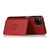 For Samsung Galaxy A12 5G Calf Texture Magnetic Card Bag PU Phone Case(Red)