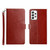 For Samsung Galaxy A73 5G Y Stitching Horizontal Flip Leather Phone Case(Brown)