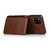 For Samsung Galaxy A12 5G Calf Texture Magnetic Card Bag PU Phone Case(Coffee)