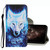 For Samsung Galaxy A13 Coloured Drawing Pattern Leather Phone Case(Rose Wolf)