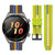 For Huawei Watch GT3 46mm Rainbow Silicone Watch Band (Army Green)