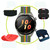 For Huawei Watch GT3 46mm Rainbow Silicone Watch Band (Army Green)