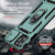 For iPhone 11 Pro Max Sliding Camshield Holder Phone Case (Dark Green)