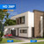 ESCAM QF612 3MP WiFi IP Camera & Floodlight, Support Night Vision / PIR Detection(US Plug)