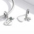 S925 Sterling Silver Heart Life Tree Pendant DIY Bracelet Necklace Accessories