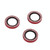 For iPhone 12 Pro Max 9H Point Drill Camera Lens Protector Circle(Red)