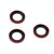 For iPhone 12 Pro Max 9H Point Drill Camera Lens Protector Circle(Red)