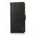 For Motorola Moto E20 / E40 KHAZNEH Side-Magnetic Litchi Genuine Leather RFID Case(Black)
