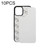 For iPhone 11 10pcs 2D Blank Sublimation Phone Case (Black)