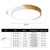 Wood Macaron LED Round Ceiling Lamp, Stepless Dimming, Size:23cm(Black)