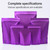 100 PCS/Set Matte Aluminum Foil Snack Stand-up Pouch, Size:18x26+4cm(Pink)