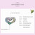 S925 Sterling Silver Rainbow Heart Beads DIY Bracelet Necklace Accessories