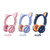 EP08 Cute Cat Ear Child Music Stereo Wired Headset with Mic(Purple)