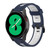 For Samsung Galaxy Watch4/Active2 20mm Two-color Stripe Silicone Watch Band(Midnight Blue White) For Samsung Galaxy Watch4/Active2 20mm Two-color Stripe Silicone Watch Band(Midnight Blue White)
