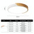 Wood Macaron LED Round Ceiling Lamp, White Light, Size:23cm(Yellow)